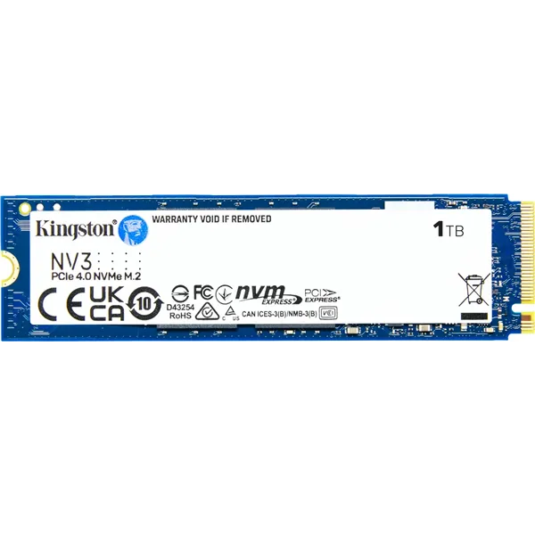 Kingston NV3 NVMe SSD 1TB PCIe 4.0 6000MB/s M.2 2280