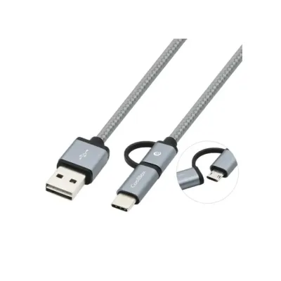 Coolbox cable multiUSB micro/c gris