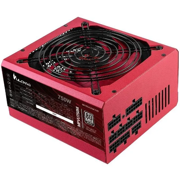 Fuente de Alimentación Mars Gaming MPVU750M/ 750W/ Ventilador 14cm/ 80 Plus Silver