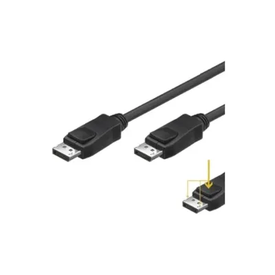 Ewent cable displayport 4K @ 60hz, a/a awg28, 2mt