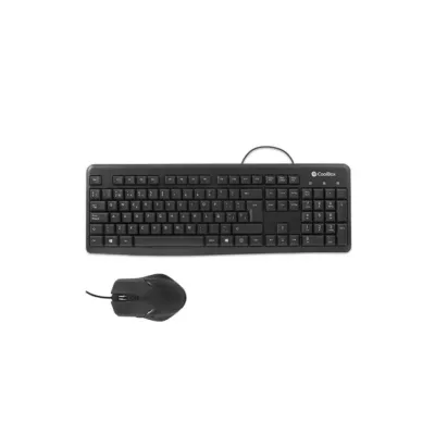 Coolbox kit teclado + raton USB con cable