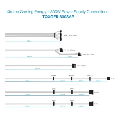 Fuente de Alimentación TooQ TQXGEII-800SAP/ 800W/ Ventilador