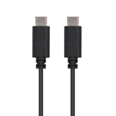 Nanocable USB 2.0, 1m cable USB USB C Negro