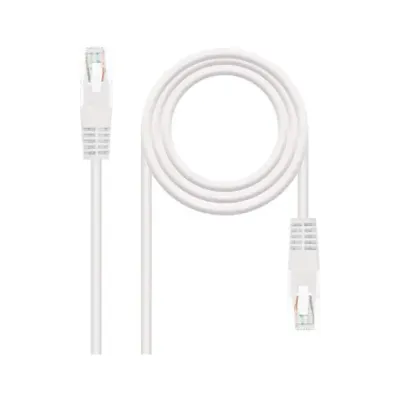 Cable de Red RJ45 UTP Nanocable 10.20.0110-W Cat.5/ 10m/ Blanco