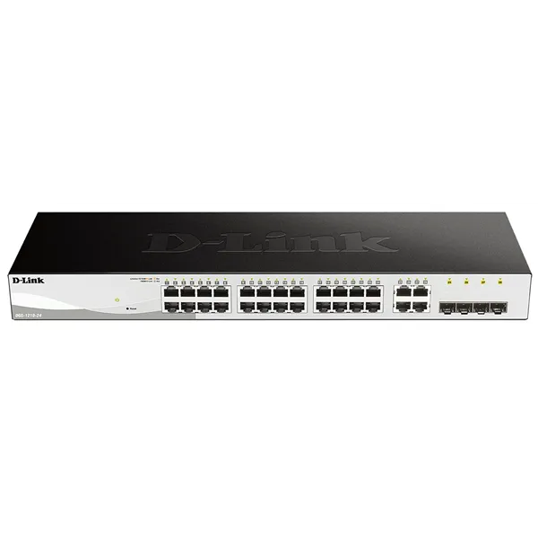 Switch Gestionado D-Link DGS-1210-24/ 24 Puertos/ RJ-45 10/100/1000/ SFP