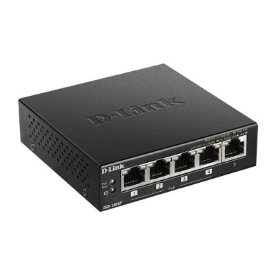 Switch D-Link DGS-1005P 5 Puertos/ RJ-45 10/100/1000 PoE