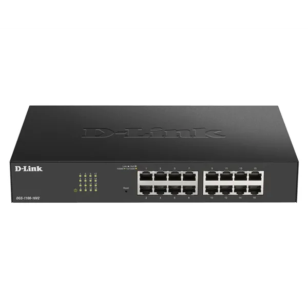 Switch Gestionable D-Link DGS-1100-16V2 16 Puertos/ RJ-45 Gigabit 10/100/1000