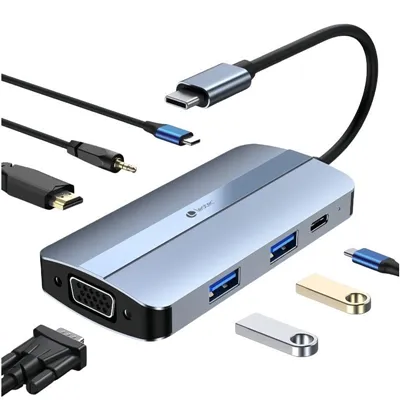 Docking USB Tipo-C Leotec LEDS04/ 2xUSB/ 1xUSB Tipo-C/ 1xUSB