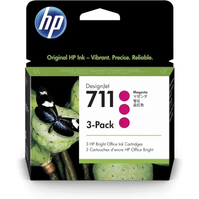 HP 711 Multipack cartuchos 3x Magenta CZ135A - Cartucho de