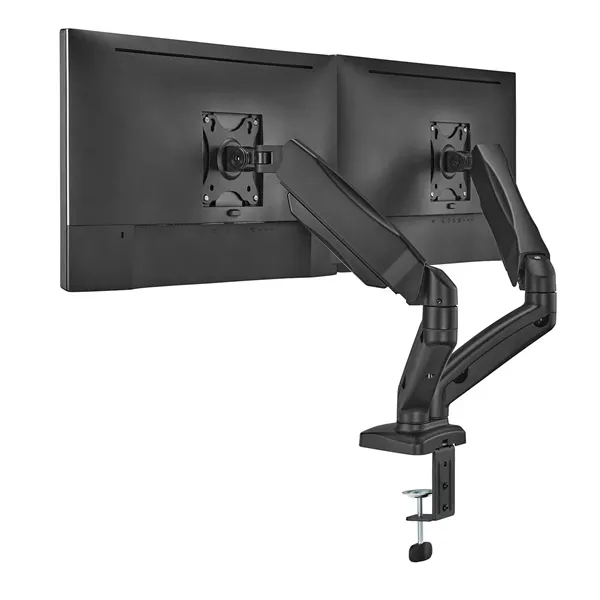 AISENS Soporte De Mesa Pro Contrapeso Giratorio E Inclinable Para Monitor/TV 9kg (3 Pivotes, 2 Brazos) De 17-32, Negro