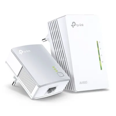 Adaptador Powerline TP-Link WPA4221KIT 600Mbps/ Alcance 300m/