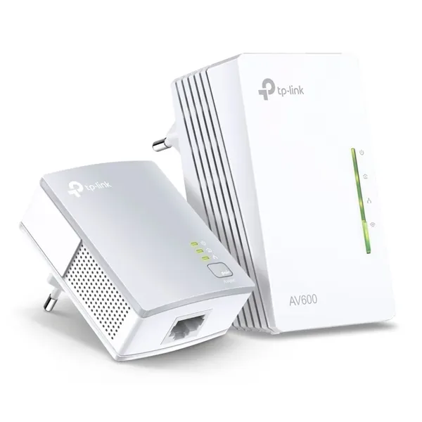 Adaptador Powerline TP-Link WPA4221KIT 600Mbps/ Alcance 300m/ Pack de 2