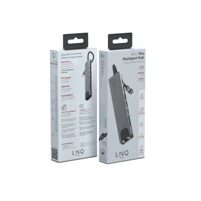 Docking USB Tipo-C Linq LQ48010/ 1xUSB Tipo-C/ 2xUSB/ 1xHDMI