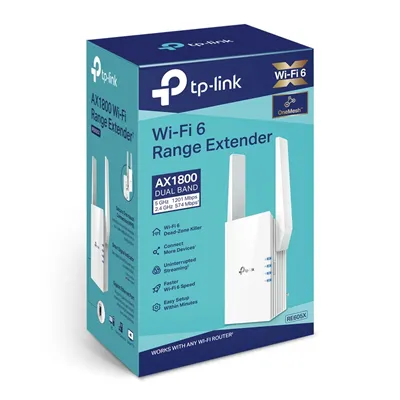 Repetidor Inalámbrico TP-Link RE605X/ WiFi 6/ 1800Mbps/ 2