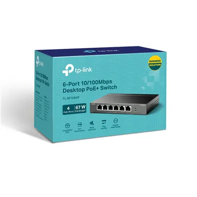 Switch TP-Link TL-SF1006P 6 Puertos/ RJ-45 10/100 PoE