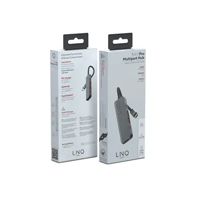 Docking USB Tipo-C Linq LQ48014/ 1xUSB Tipo-C/ 2xUSB/ 1xHDMI