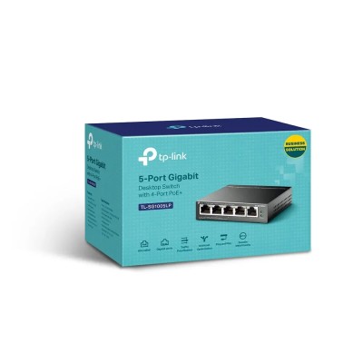 Switch TP-Link TL-SG1005LP 5 Puertos/ RJ-45 10/100/1000/ PoE