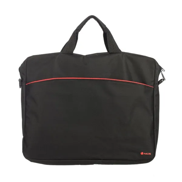 Maletín Monray Enterprise para Portátiles hasta 15.6'/ Negro/ Rojo