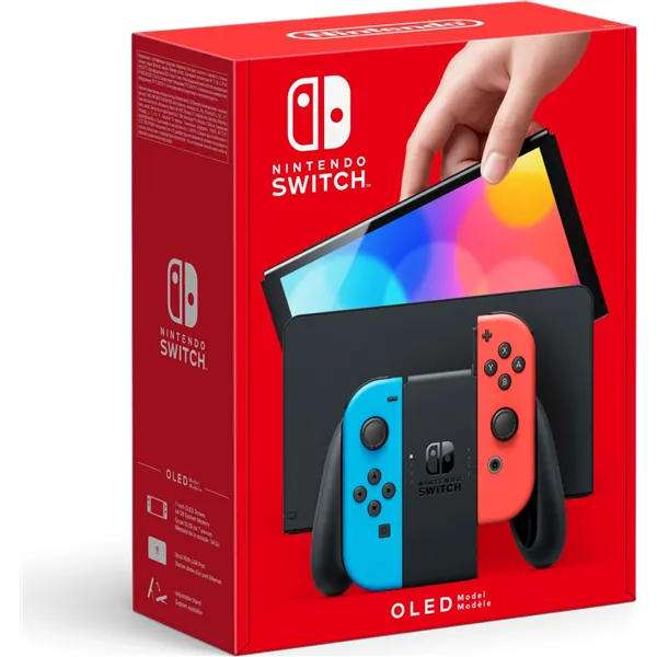 Nintendo Switch OLED Azul Neón/Rojo Neón | 2 Mandos Joy-Con