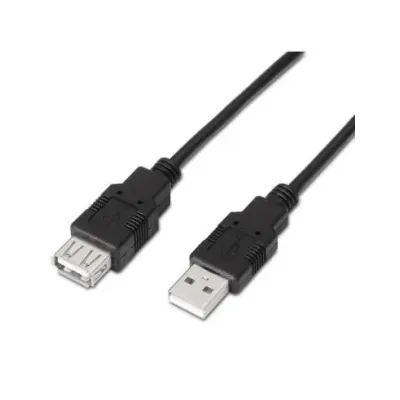 Cable Alargador USB 2.0 Aisens A101-0016/ USB Macho - USB