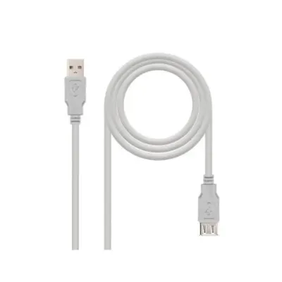 Cable Alargador USB 2.0 Nanocable 10.01.0202/ USB Macho - USB