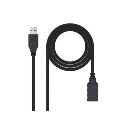 Cable Alargador USB 3.0 Nanocable 10.01.0901-BK/ USB Macho -