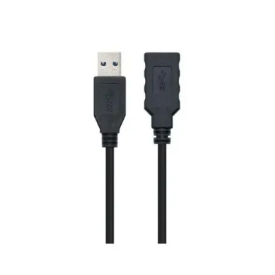 Cable Alargador USB 3.0 Nanocable 10.01.0903-BK/ USB Macho - /