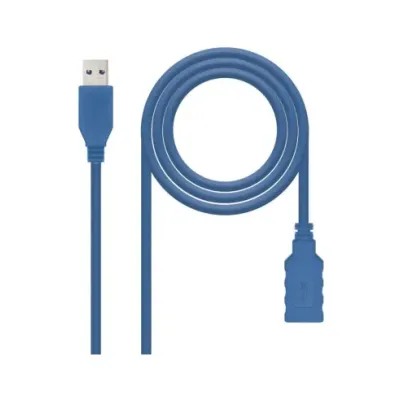 Cable Alargador USB 3.0 Nanocable 10.01.0901/ USB Macho - USB