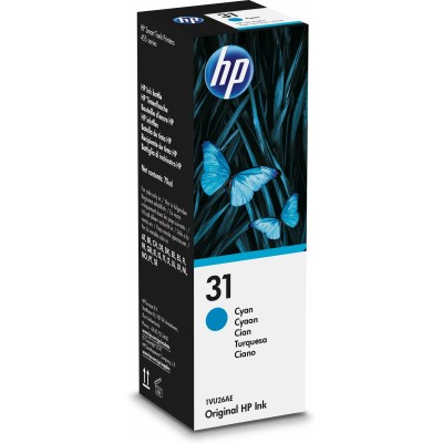 HP 31 Cian 1VU26AE - Botella de Tinta Original