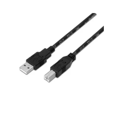 Cable USB 2.0 Impresora Aisens A101-0007/ USB Tipo-B Macho -