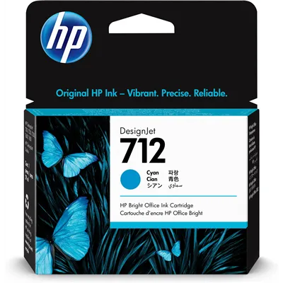 HP 712 Cian 3ED67A - Cartucho de Tinta Original