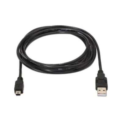 Cable USB 2.0 Aisens A101-0024/ USB Macho - USB Mini Macho/ 1m/