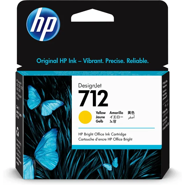 HP 712 Amarillo 3ED69A - Cartucho de Tinta Original