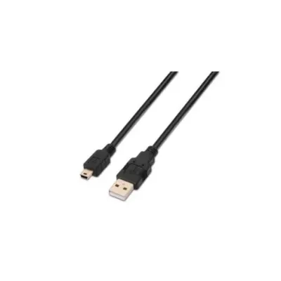 Cable USB 2.0 Aisens A101-0026/ USB Macho - USB Mini Macho/ 3m/