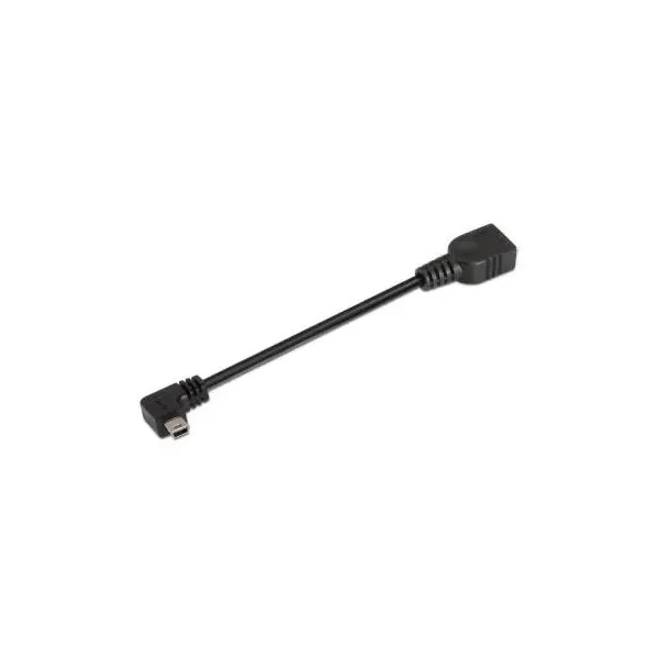 Cable USB 2.0 Aisens A101-0034/ MiniUSB Macho - USB Hembra/ 15cm/ Negro