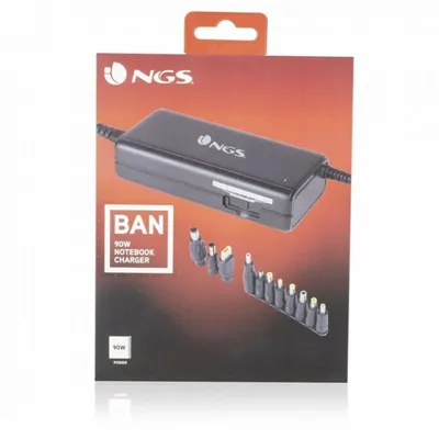 Cargador de Portátil NGS BAN/ 90W/ Manual/ 11 Conectores/