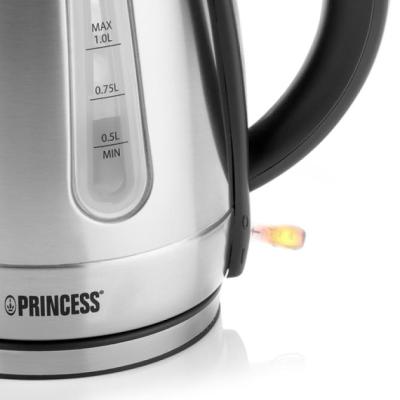 Princess Hervidor de Agua 1L Acero Inox. 2 Veloc. 