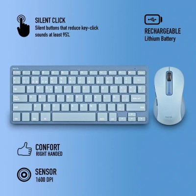 NGS Fantasy Blue -KIT Recargable Bluetooth Teclado reducido