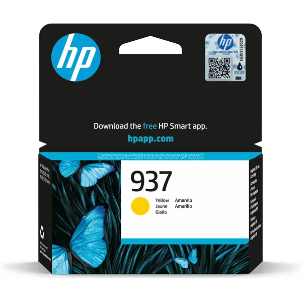 HP 937 Amarillo 4S6W4N - Cartucho de Tinta Original