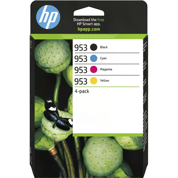 HP 953 Multipack Cian Magenta Amarillo Negro 6ZC69AE - Cartuchos de Tinta Originales