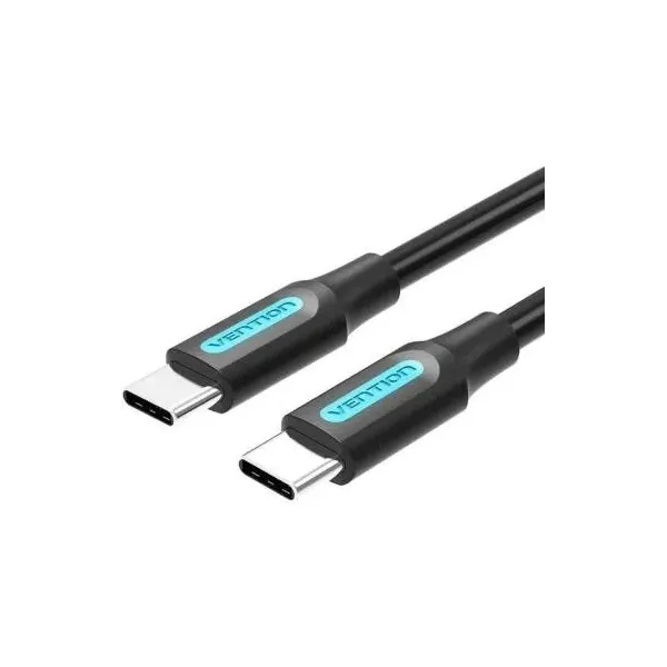 Cable USB 2.0 Tipo-C Vention COSBI/ USB Tipo-C Macho - USB Tipo-C Macho/ 3m/ Negro