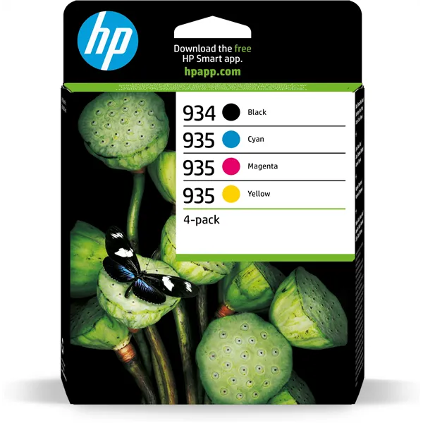 HP 934 + HP 935 Multipack Cian Magenta Amarillo Negro 6ZC72AE - Cartuchos de Tinta Originales