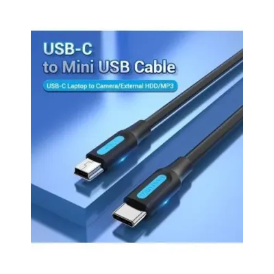 Cable USB 2.0 Tipo-C Vention COWBH/ USB Tipo-C Macho - MiniUSB