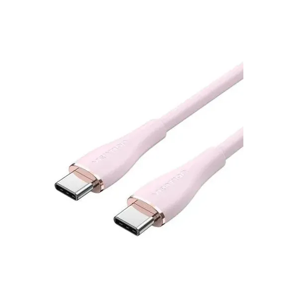 Cable USB 2.0 Tipo-C Vention TAWPG/ USB Tipo-C Macho - USB Tipo-C Macho/ 1.5m/ Rosa
