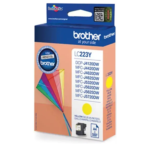 Cartucho de Tinta Original Brother LC-223YBP/ Amarillo