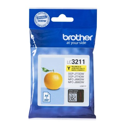 Cartucho de Tinta Original Brother LC-3211Y/ Amarillo