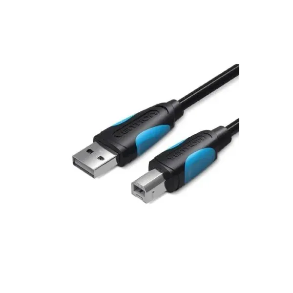 Cable USB 2.0 Impresora Vention VAS-A16-B100/ USB Tipo-B Macho - USB Macho/ 1m/ Negro