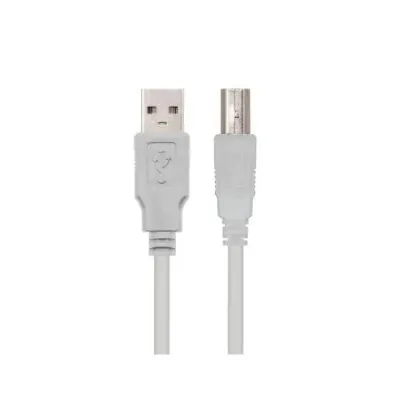 Cable USB 2.0 Impresora Nanocable 10.01.0102/ USB Tipo-B Macho