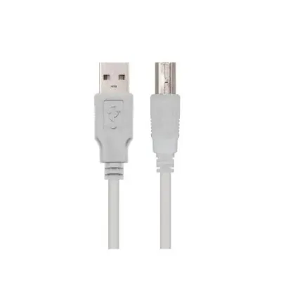 Cable USB 2.0 Impresora Nanocable 10.01.0104/ USB Tipo-B Macho
