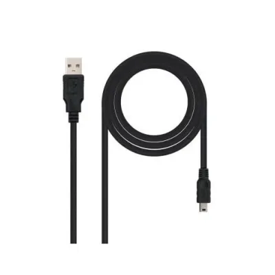 Cable USB 2.0 Nanocable 10.01.0401/ USB Macho - MiniUSB Macho/